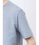 ピンタックボーダー クルーネック半袖Tシャツ