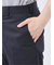 リネン混ストレッチ スリムフィット ノータックスラックス