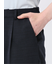 麻調合繊 テーパードパンツ 紺(セットアップ可能)