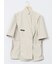 麻調合繊 半袖ダブルジャケット ベージュ(セットアップ可能)