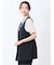 麻調合繊 ペプラム ジレ 紺(セットアップ可能)