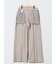 杢調 ボタン付き ワイドパンツ ベージュ(セットアップ可能)