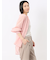 ラグランギャザー シアー長袖シャツ