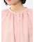 ラグランギャザー シアー長袖シャツ