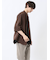 カウラ/Kaule リネンライク バンドカラー 7分袖シャツ
