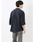 カウラ/Kaule リネンライク バンドカラー 7分袖シャツ
