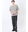 ジグザグジャガード クルーネック半袖Tシャツ