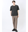 ジグザグジャガード クルーネック半袖Tシャツ