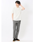 バイヤスジャガード Vネック半袖Tシャツ