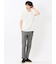 バイヤスジャガード Vネック半袖Tシャツ