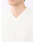 バイヤスジャガード Vネック半袖Tシャツ