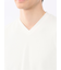 バイヤスジャガード Vネック半袖Tシャツ