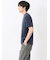 バイヤスジャガード Vネック半袖Tシャツ