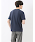 バイヤスジャガード Vネック半袖Tシャツ