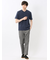 バイヤスジャガード Vネック半袖Tシャツ