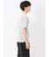 格子柄ジャガード クルーネック半袖Tシャツ