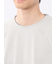 格子柄ジャガード クルーネック半袖Tシャツ