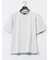 格子柄ジャガード クルーネック半袖Tシャツ