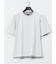 格子柄ジャガード クルーネック半袖Tシャツ