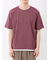 格子柄ジャガード クルーネック半袖Tシャツ