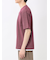 格子柄ジャガード クルーネック半袖Tシャツ