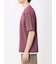 格子柄ジャガード クルーネック半袖Tシャツ