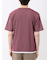 格子柄ジャガード クルーネック半袖Tシャツ