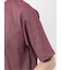 格子柄ジャガード クルーネック半袖Tシャツ