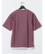 格子柄ジャガード クルーネック半袖Tシャツ