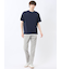 ストライプジャガード クルーネック半袖Tシャツ