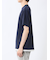 ストライプジャガード クルーネック半袖Tシャツ