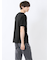 ヘリンボンジャガード キーネック半袖Tシャツ