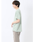 ヘリンボンジャガード キーネック半袖Tシャツ