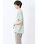 ヘリンボンジャガード キーネック半袖Tシャツ