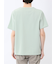 ヘリンボンジャガード キーネック半袖Tシャツ