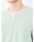 ヘリンボンジャガード キーネック半袖Tシャツ