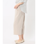 麻調合繊 ボタン付き クロップドパンツ(セットアップ可能)