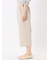 麻調合繊 ボタン付き クロップドパンツ(セットアップ可能)