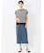 麻調合繊 ボタン付き クロップドパンツ(セットアップ可能)