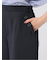 麻調合繊 ボタン付き クロップドパンツ(セットアップ可能)