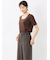 シルケットポンチ クルーネック半袖Tシャツ