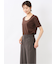 シルケットポンチ クルーネック半袖Tシャツ