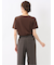 シルケットポンチ クルーネック半袖Tシャツ