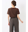 シルケットポンチ クルーネック半袖Tシャツ