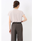 バンドカラータック ノースリ比翼ブラウス