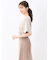 麻調合繊 プルオーバー 半袖ブラウス(セットアップ可能)