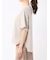 麻調合繊 プルオーバー 半袖ブラウス(セットアップ可能)