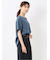 麻調合繊 プルオーバー 半袖ブラウス(セットアップ可能)