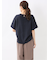 麻調合繊 プルオーバー 半袖ブラウス(セットアップ可能)