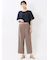 麻調合繊 プルオーバー 半袖ブラウス(セットアップ可能)